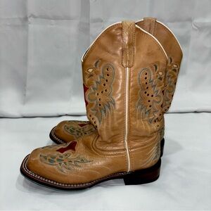 Laredo Tan and Red Western Boots
